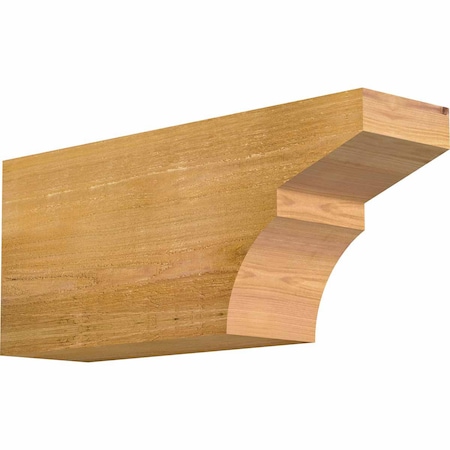 Monterey Rough Sawn Rafter Tail, Western Red Cedar, 6W X 10H X 24L